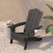Flash Furniture Gray Adirondack Patio Chairs with Cupholder, 4PK 4-LE-HMP-1044-10-GY-GG - alternate 9